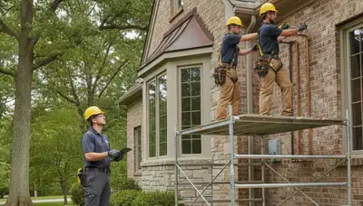 Plumber repairing a pipe in Highland Park, IL for professional plumbing repair service