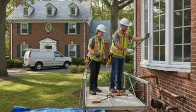 Plumber repairing a sink in Highland Park, IL for local plumbing repair service