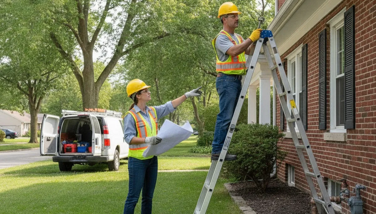 Plumber repairing a pipe in Highland Park, IL for emergency plumbing service