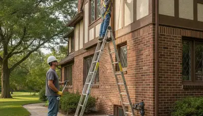 Plumber repairing pipe in Highland Park, IL for fast plumbing repair service