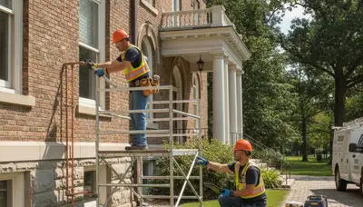Plumber repairing a pipe in Highland Park, IL for residential plumbing service