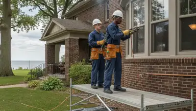 Plumber repairing pipes in Highland Park, IL for local plumbing repair service