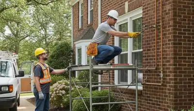 Plumber repairing pipe in Highland Park, IL for plumbing repair service