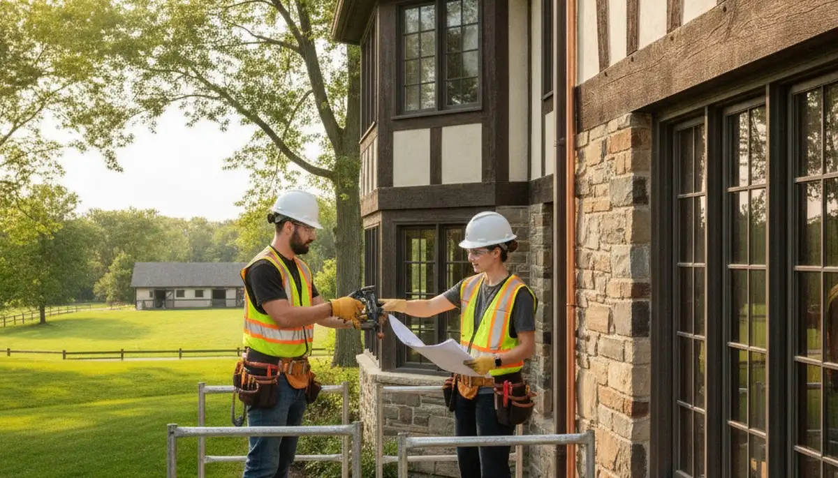 Plumber repairing pipe leak in Highland Park, IL for residential plumbing service