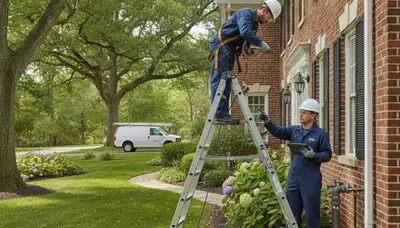 Plumber repairing a pipe in Highland Park, IL for residential plumbing service