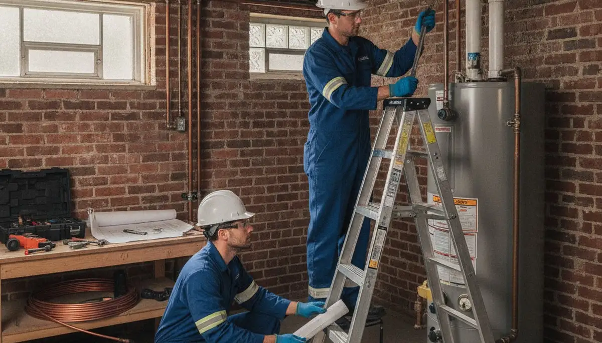Plumbing repair technician serving Highland Park, IL, for leak and pipe repair services