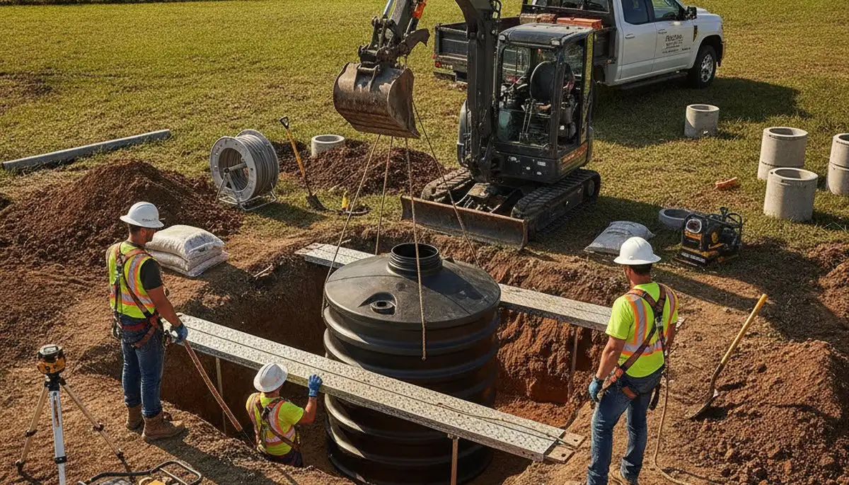 Septic tank installation for Highland Park, IL homes by On Call Plumbers