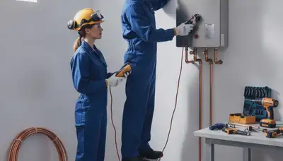 Tankless water heater service in Highland Park, IL by On Call Plumbers for efficient home hot water repairs